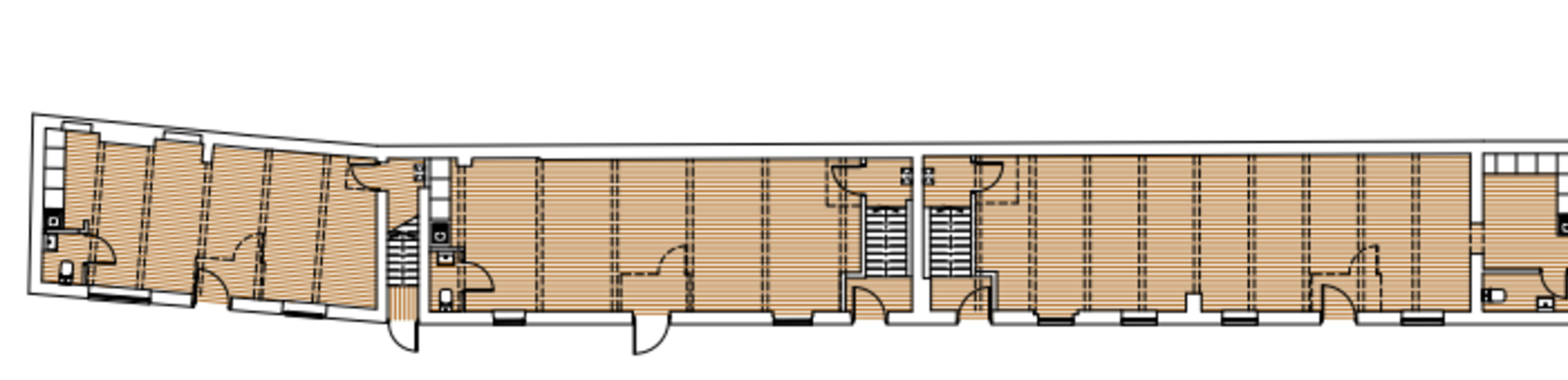 Ground-floor overview plan of Elephant and Castle Yard